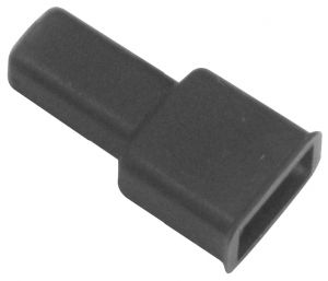Coprifaston nero per faston maschio 6,3 mm(conf100pz)