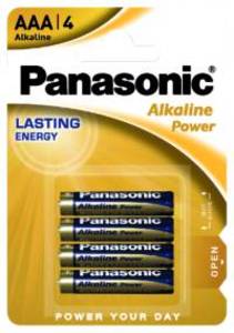 Pila alkalina Panasonic AAA 1,5 volt(pz4)