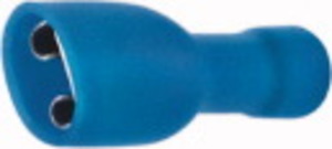 Faston femmina  6,5 mm isolato Blu