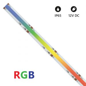 LSC12V-RGB-IP Striscia LED COB IP65 1 mt  RGB 12V 15W/m