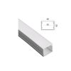 ALU-PR05 Profilo Alluminio lineare con copertura opaca - 2m con acc.