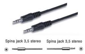 Cavetto AUX jack 3,5 Stereo M/M Mt 1,5