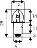 Lampadine Miniatura Prefocus   2,4 V - 500  mA/A